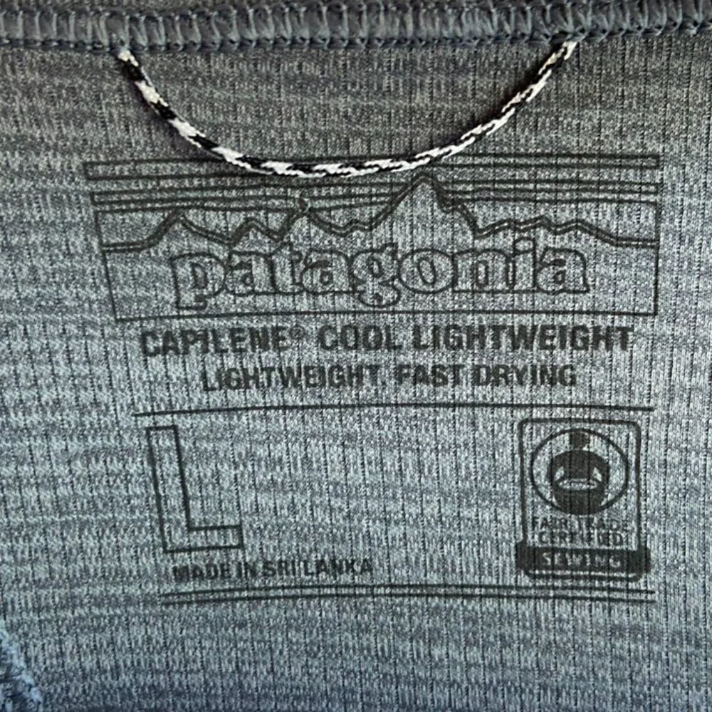 NWOT Patagonia Gray Capilene Cool Lightweight Racerback Tank Top - Picture 3 of 6